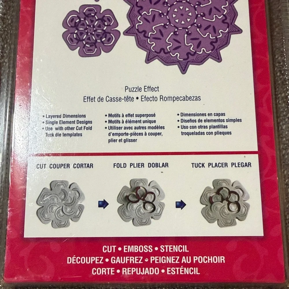 Spellbinders Shapeabilities Puzzle Effect S5-139 NWT